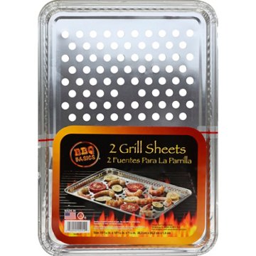 Handi-Foil 2 pk BBQ Basics Grill Sheets, 15" x 10.3"