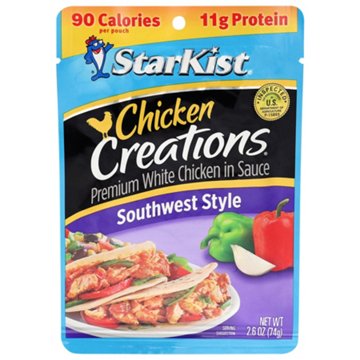 StarKist Chicken Creations Southwest Style Pouch, 2.6 oz