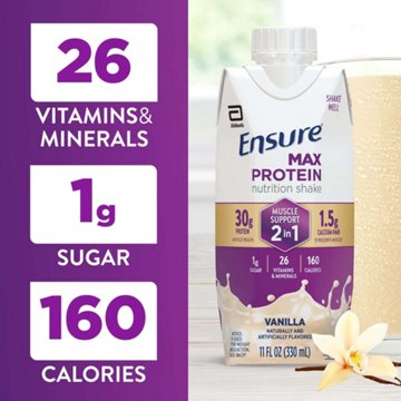 Ensure Max Protein Ensure Max Protein Shake Muscle Support 2 In 1 Vanilla