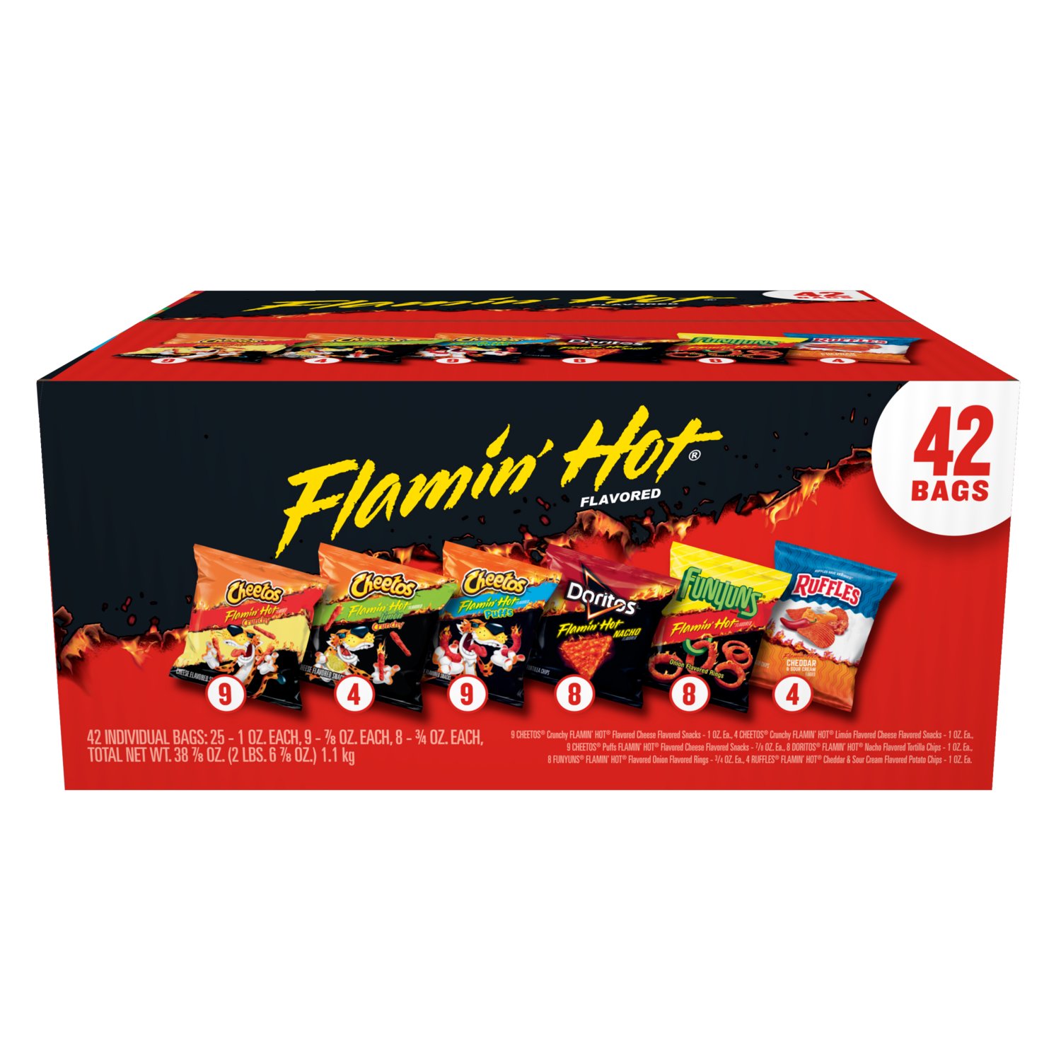 FLA$HBACKS 3点セット Frito Lay Flamin' Hot Mix Chips Multipack Bags - Shop Chips at H-E-B