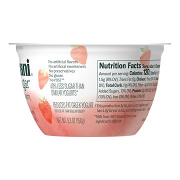 Chobani Less Sugar Greek Yogurt - Ripe Strawberry