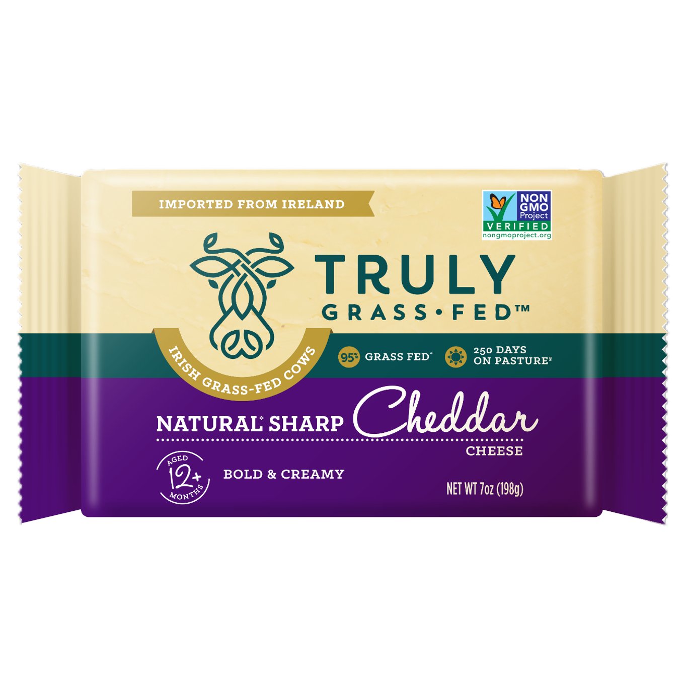 Truly Grass Fed Natural Sharp Cheddar Cheese, 7 oz | Central Market ...