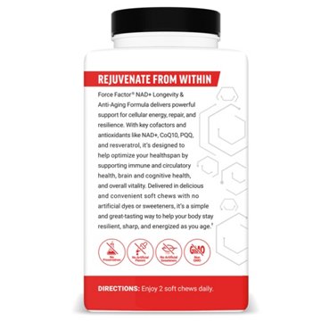 Force Factor Nad+ Longevity & Anti-Aging Chocolate Chews
