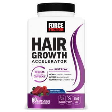 Force Factor Hair Growth Accelerator Berry Blast Chews