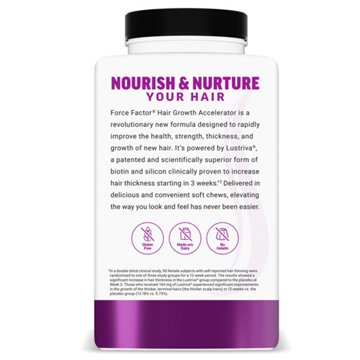 Force Factor Hair Growth Accelerator Berry Blast Chews