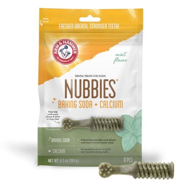 Arm & Hammer Nubbies Dental Dog Treats, 8 ct