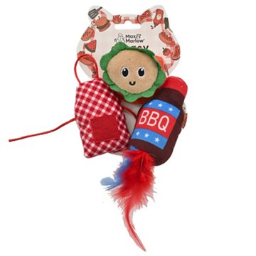 Max & Marlow Bbq Grilling Cat Toys, 3 ct