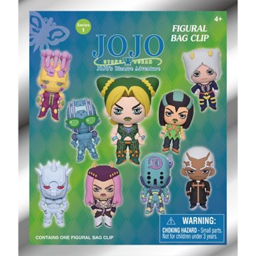 Monogram International Jojo's Bizarre Adventure 3D Foam Bag Clip Surprise Blind Pack - Series 1