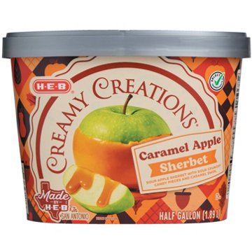 H-E-B Creamy Creations Caramel Apple Sherbet