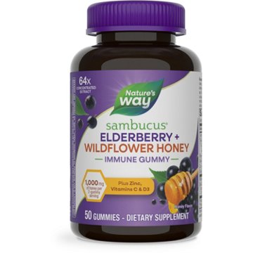 Nature's Way Sambucus Elderberry Plus Wildflower Honey Immune Gummy