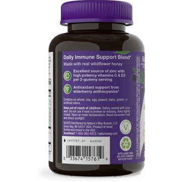 Nature's Way Sambucus Elderberry Plus Wildflower Honey Immune Gummy