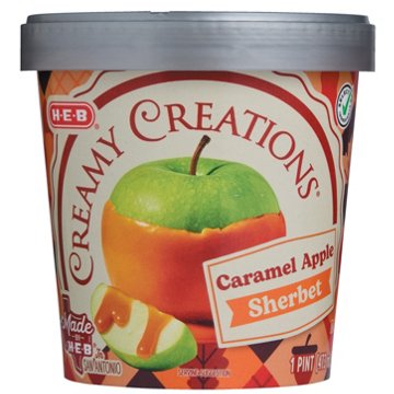 H-E-B Creamy Creations Caramel Apple Sherbet