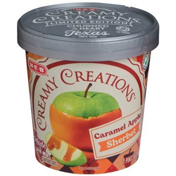 H-E-B Creamy Creations Caramel Apple Sherbet