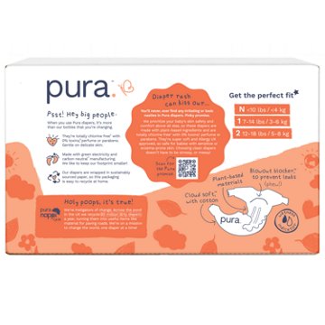 Pura Super Soft & Sensitive Diapers - Size 1