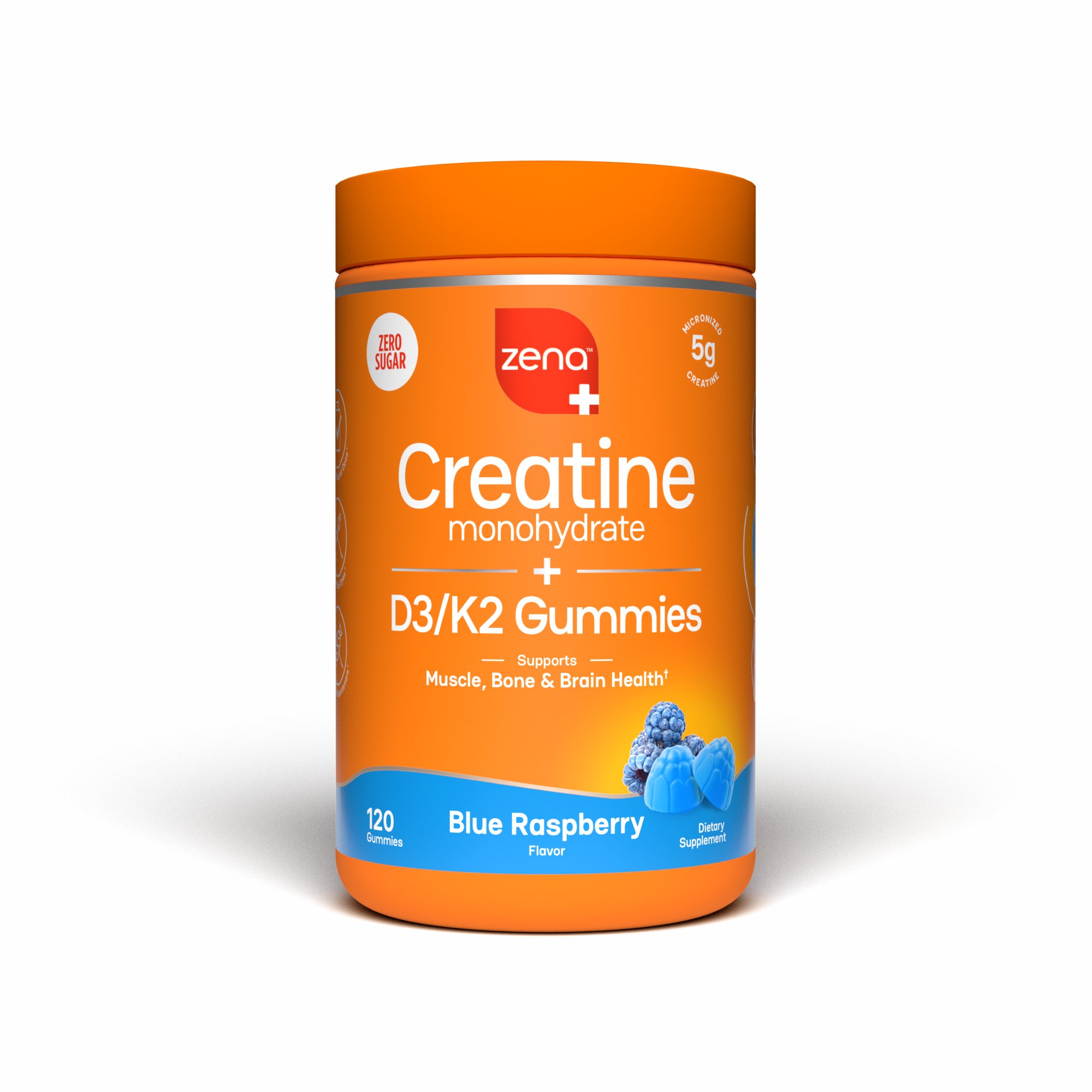 Zena Creatine + D3/K2 Blue Raspberry Gummies - Shop Diet & fitness at H-E-B