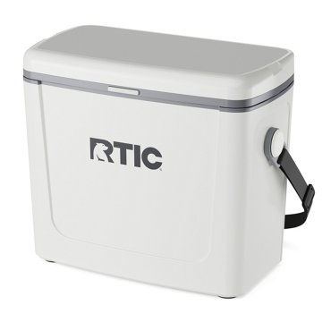 RTIC Hard Side Cooler - White & Gray, 16 qt
