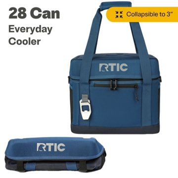 RTIC Soft Side Cooler Cooler - Navy, 27 qt