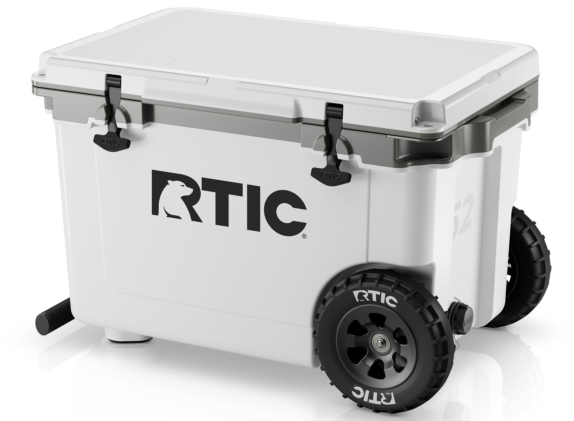 RTIC Wheeled Cooler - White & Gray - Shop Coolers & ice packs at H-E-B