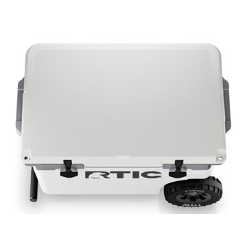 RTIC Wheeled Cooler - White & Gray, 52 qt
