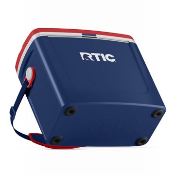 RTIC Hard Side Cooler - Navy & Red, 16 qt