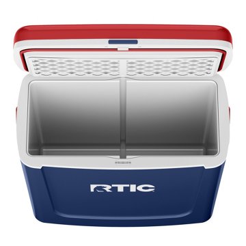 RTIC Hard Side Cooler - Navy & Red, 16 qt