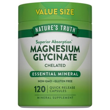 Nature's Truth Superior Absorption Magnesium Glycinate, 120 ct
