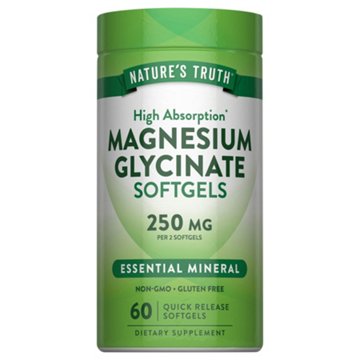 Nature's Truth High Absorption Magnesium Glycinate Softgels, 60 ct