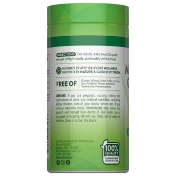 Nature's Truth High Absorption Magnesium Glycinate Softgels, 60 ct