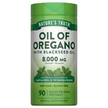 Nature's Truth Oil Of Oregano And Black Seed Oil Softgels, 90 ct