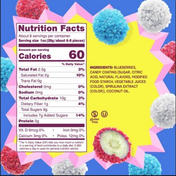 Fruit Riot! Crunchy Candy Blueberries Mix Real Frozen Fruit