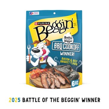 Beggin' Purina BBQ Cookoff  Dog Treats - Bacon & Brisket Flavor