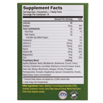 Healthy One Fruits & Veggies Superfood Gummies