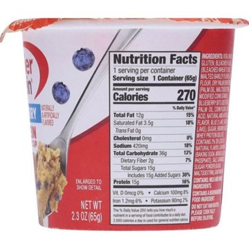 Premier Protein 15g Protein Muffin Mix Cup - Blueberry 