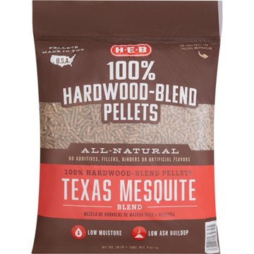 H-E-B 100% Hardwood-Blend Pellets - Texas Mesquite, 20 lb