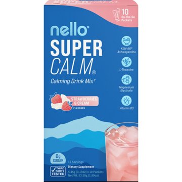 Nello Super Calm Strawberries & Cream Drink Mix