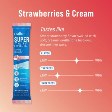 Nello Super Calm Strawberries & Cream Drink Mix