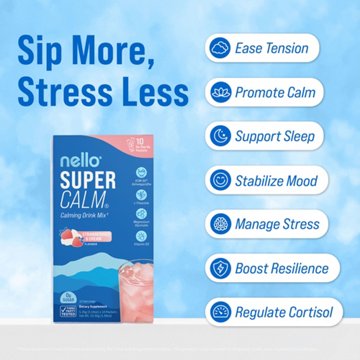 Nello Super Calm Strawberries & Cream Drink Mix