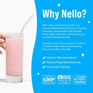 Nello Super Calm Strawberries & Cream Drink Mix