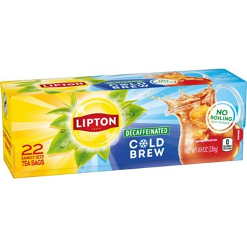 Lipton Decaffeinated Cold Brew Family Size Tea Bags