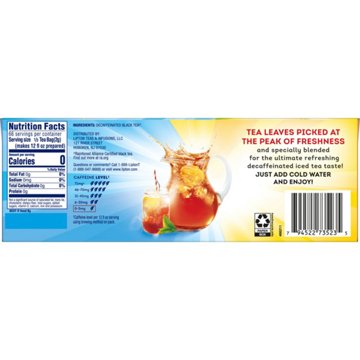 Lipton Decaffeinated Cold Brew Family Size Tea Bags