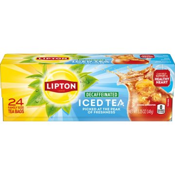 Lipton Decaffeinated Iced Tea Family Size Tea Bags
