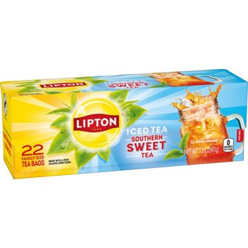 Lipton Southern Sweet Iced Tea Family Size Tea Bags