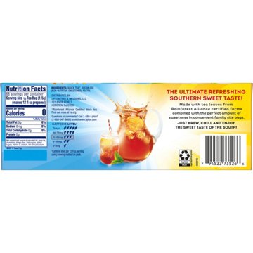 Lipton Southern Sweet Iced Tea Family Size Tea Bags