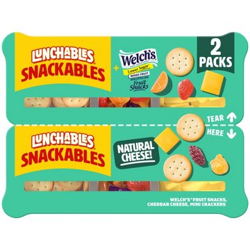Kraft Snackables Tray - Cheddar, Crackers, & Fruit Snacks