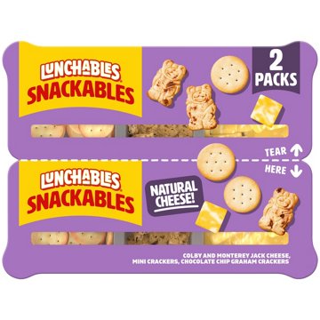 Kraft Snackables Tray - Cheese & Chocolate Chip Graham Crackers