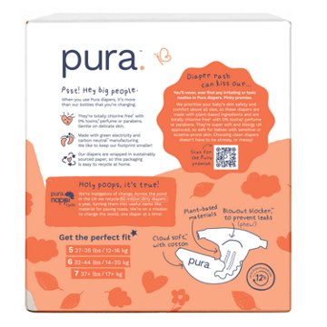 Pura Super Soft & Sensitive Diapers - Size 6