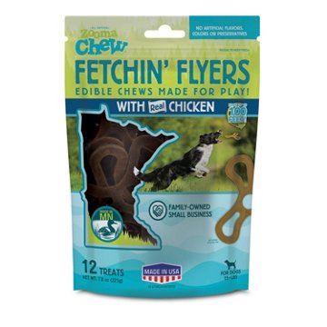 ZoomaChew Fetchin' Flyers with Real Chicken, 7.8 oz