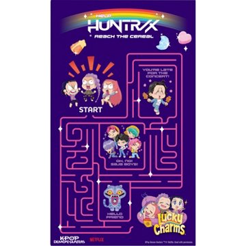 General Mills K-Pop Demon Hunters Lucky Charms Cereal - Family Size