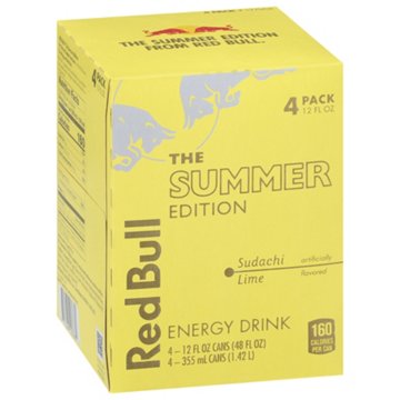 Red Bull Summer Edition Sudachi Lime Energy Drink 4 pk Cans