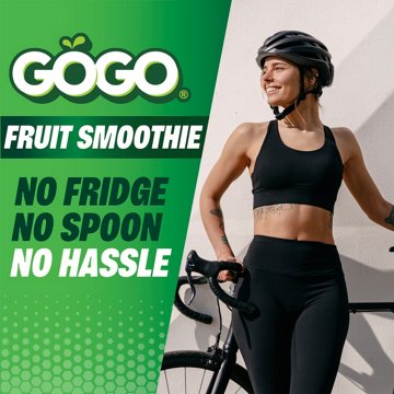 GoGo squeeZ Apple Cinnamon Fruit Smoothie Protein Pouches